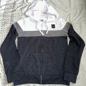 LAFC 5th & Ocean by New Era Women's Fleece Colorblock Full-Zip Hoodie